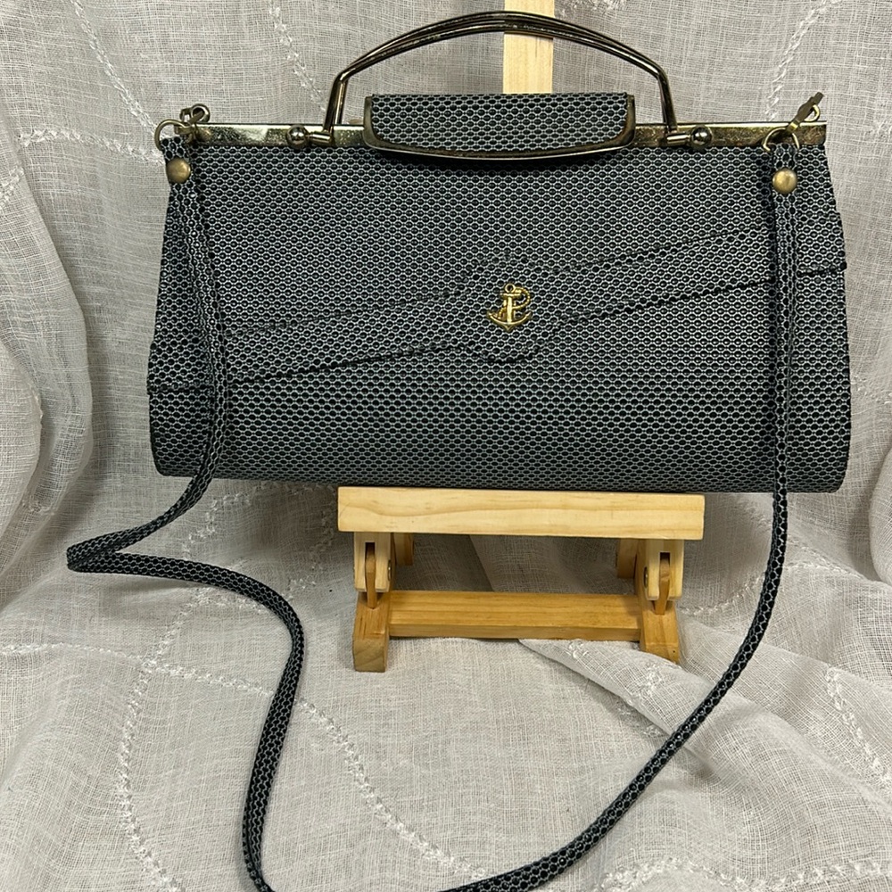 Handmade Vinatge clutch / shoulder bag with metal closure
